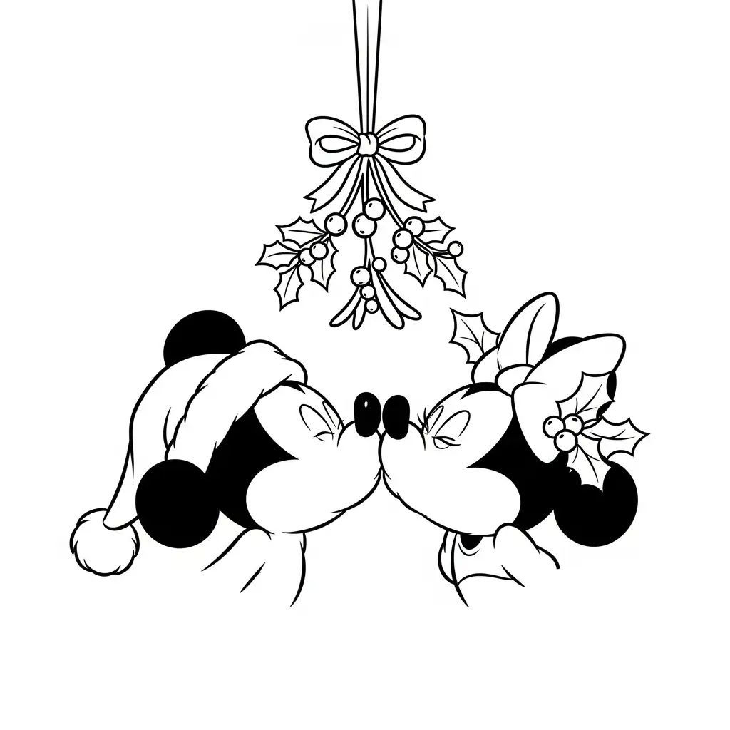 Disney de Navidad para colorear para imprimir