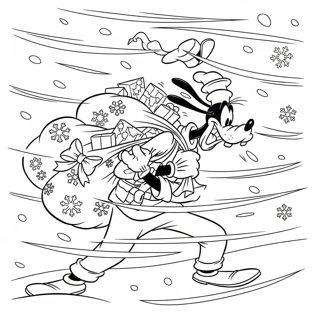 Disney de Navidad para colorear para imprimir para niños