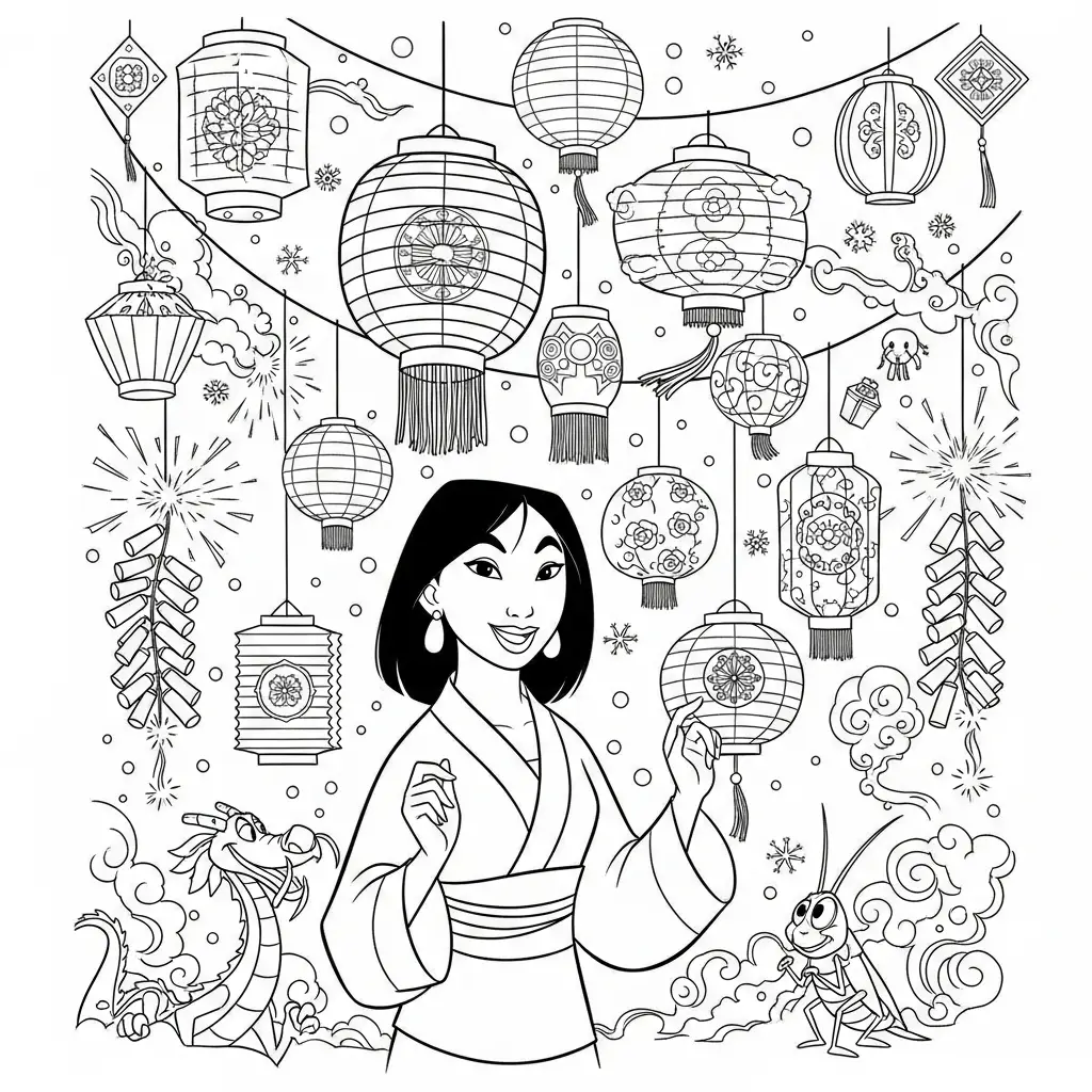 imagen para colorear Disney de Navidad niño