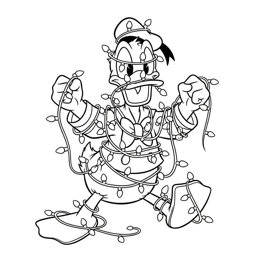 Disney de Navidad para colorear para descargar