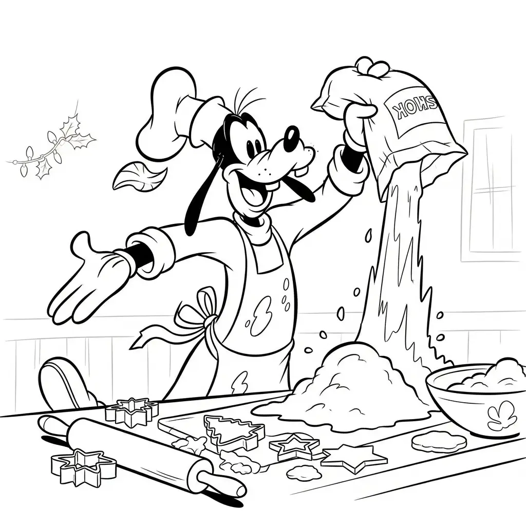 imprimir Disney de Navidad para colorear gratis