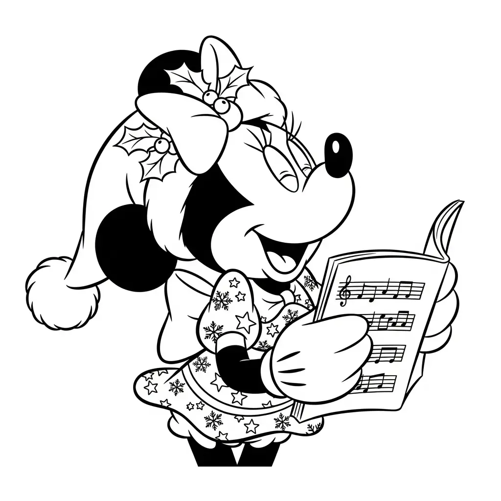 Disney de Navidad para colorear para niño de 4 años