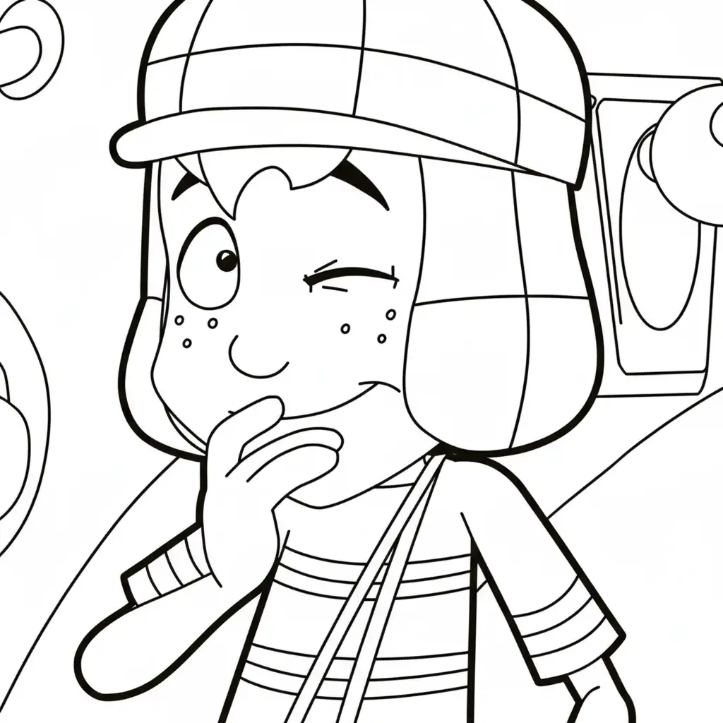 El Chavo Del 8 para colorear para primaria