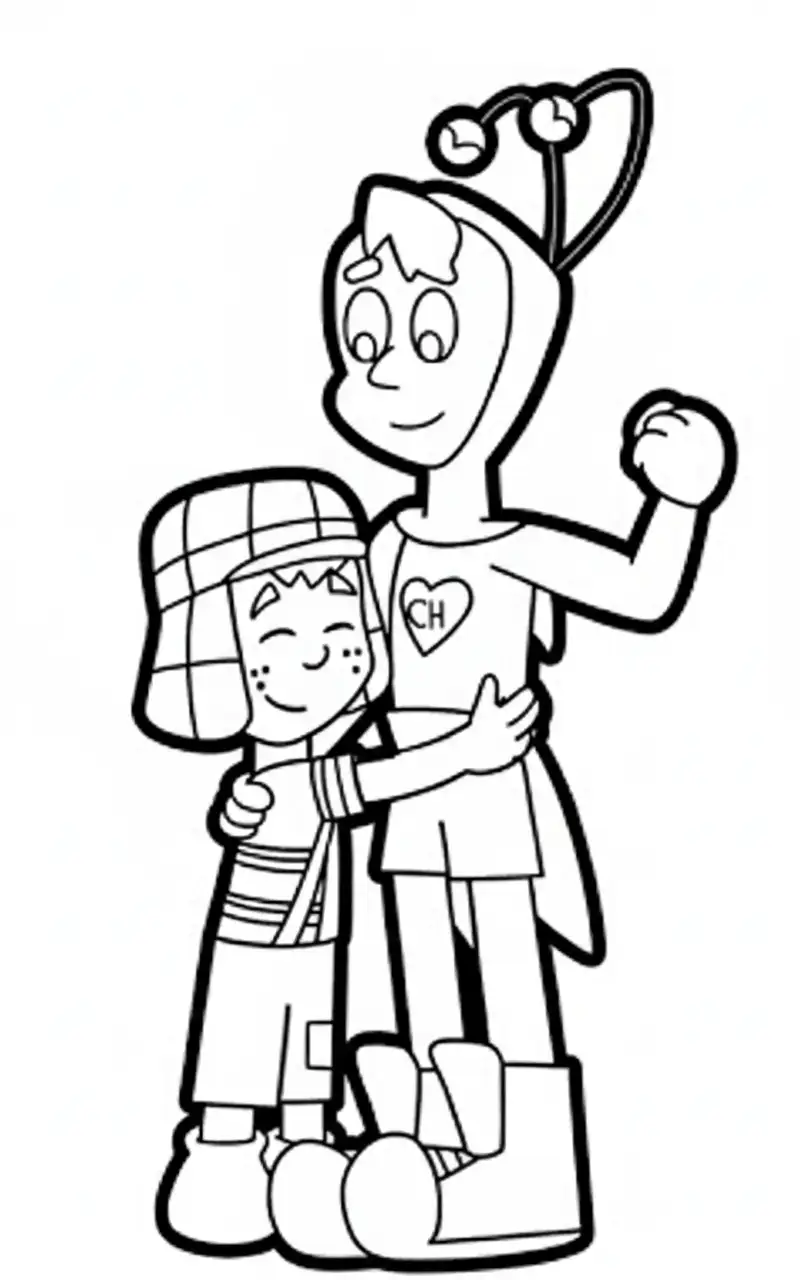 El Chavo Del 8 para colorear para niños para imprimir