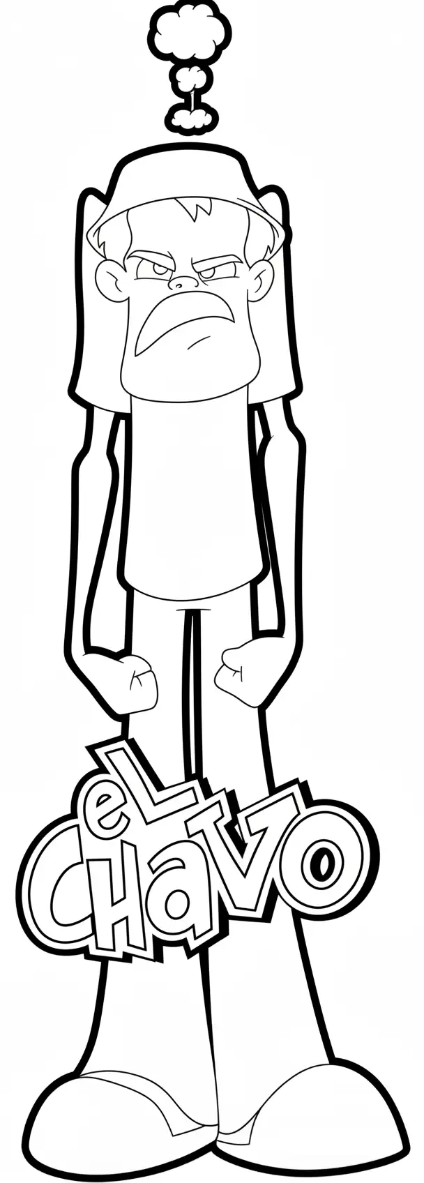 El Chavo Del 8 para colorear en línea