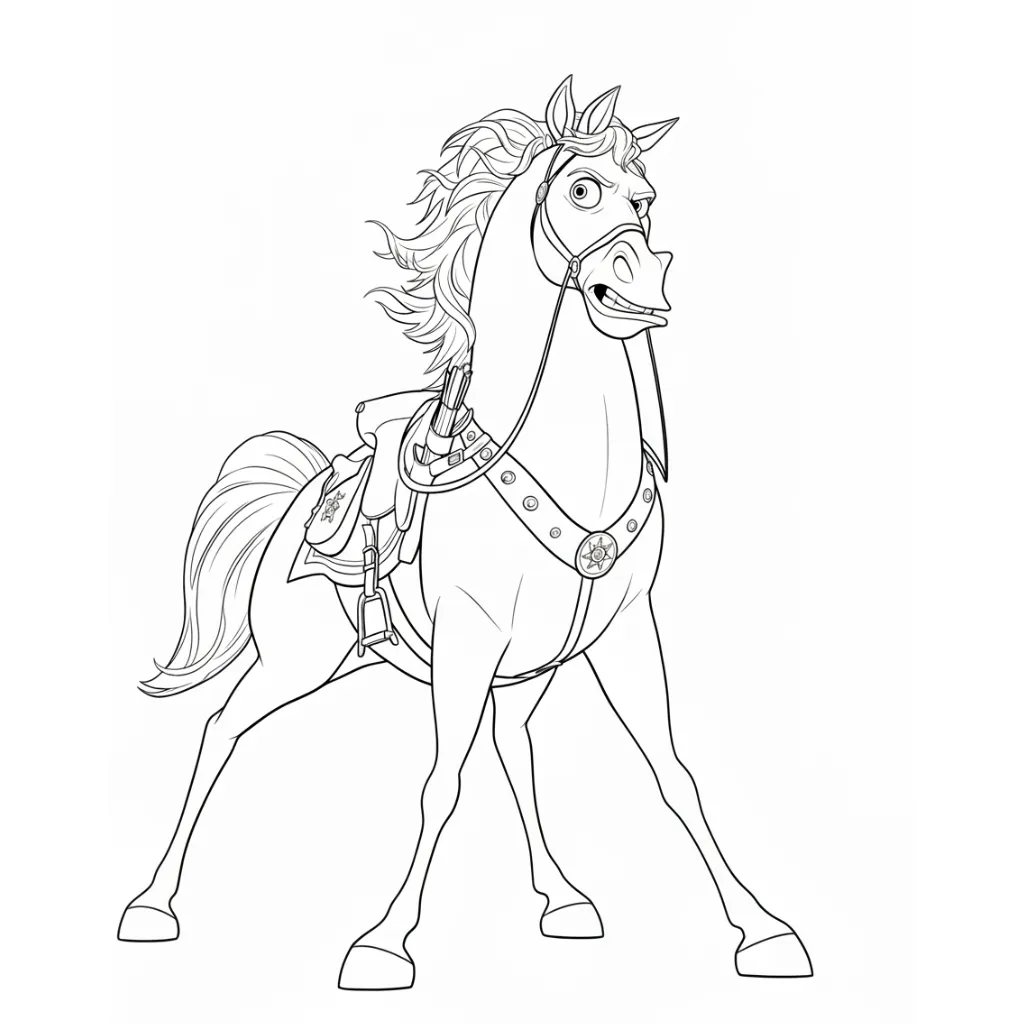 Enredados 17 para colorear gratis para niños