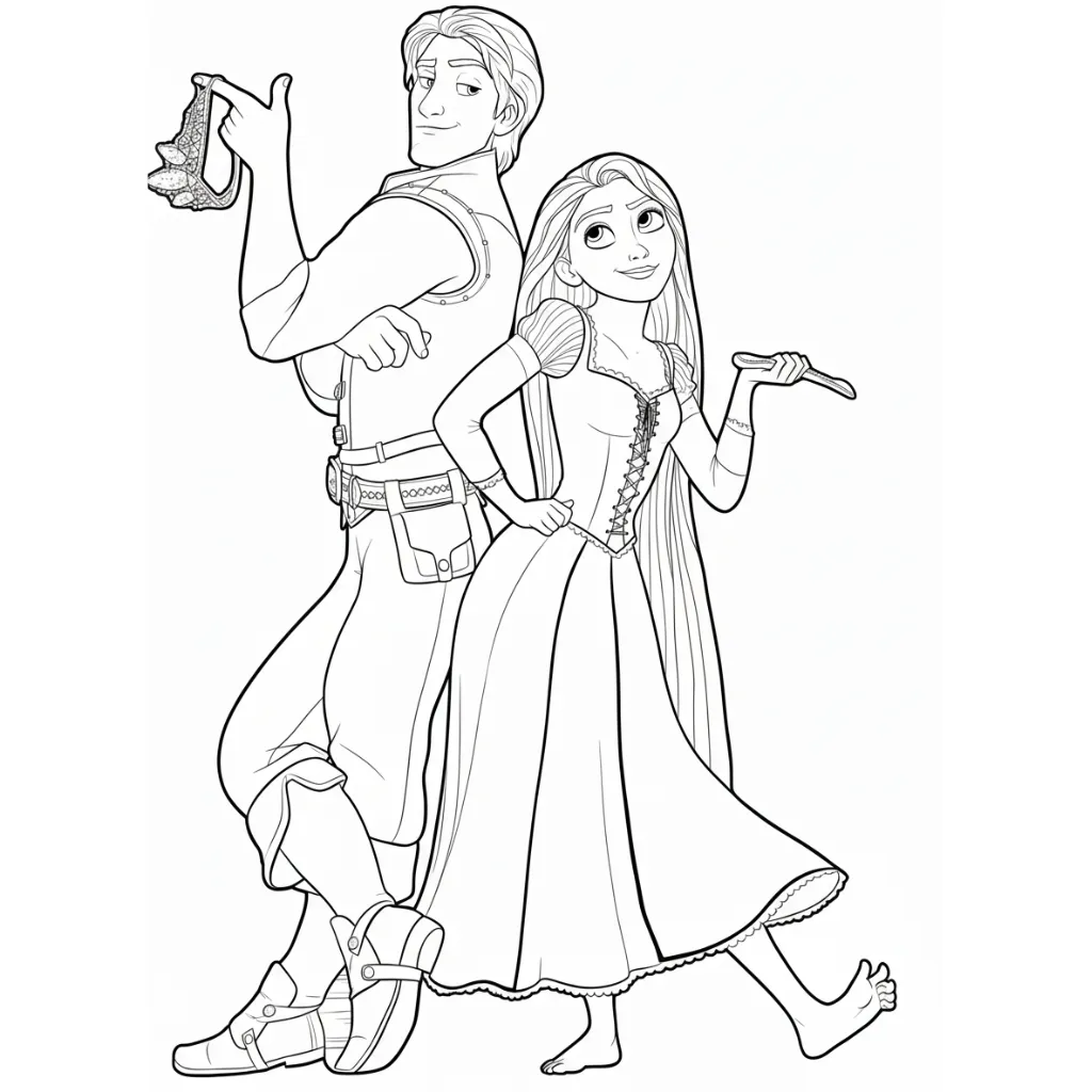 Enredados 18 para colorear para imprimir gratis