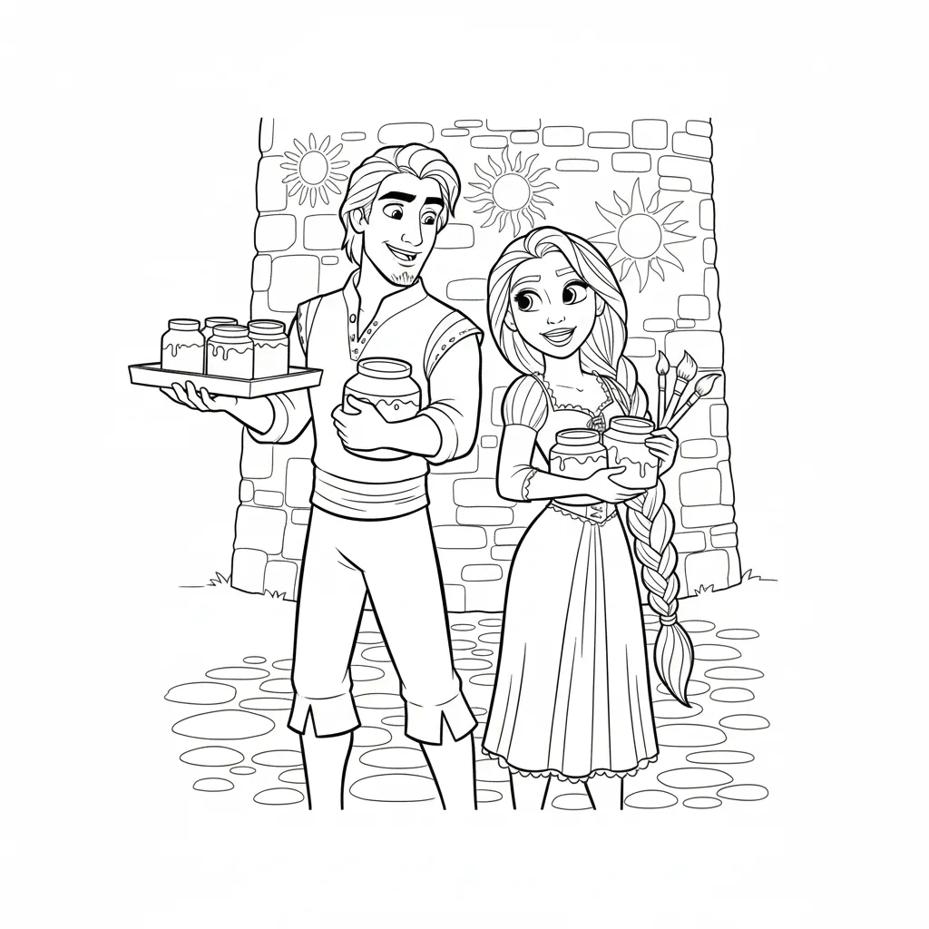 Enredados 9 para colorear de para niños