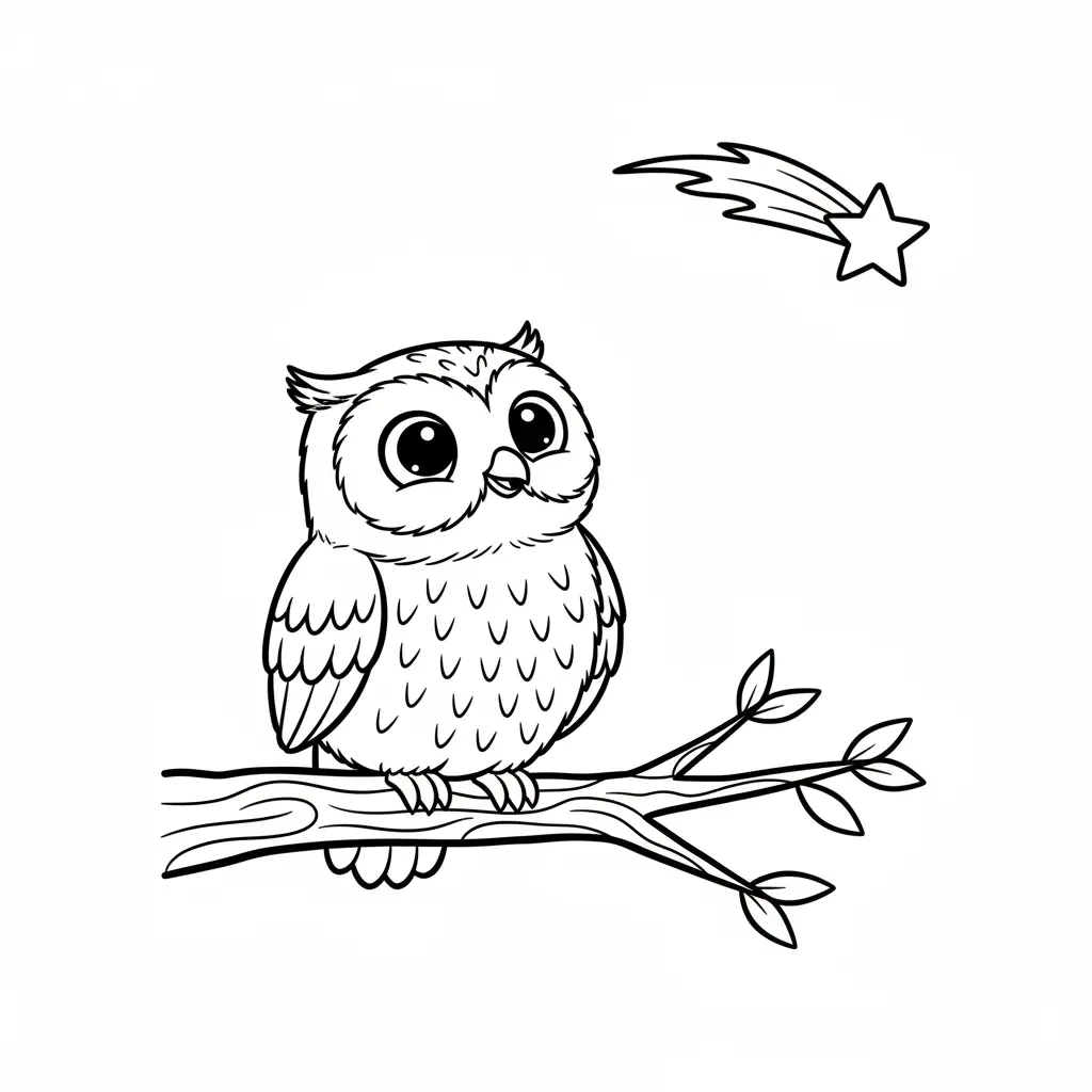 Estrella Fugaz para dibujar e imprimir 1