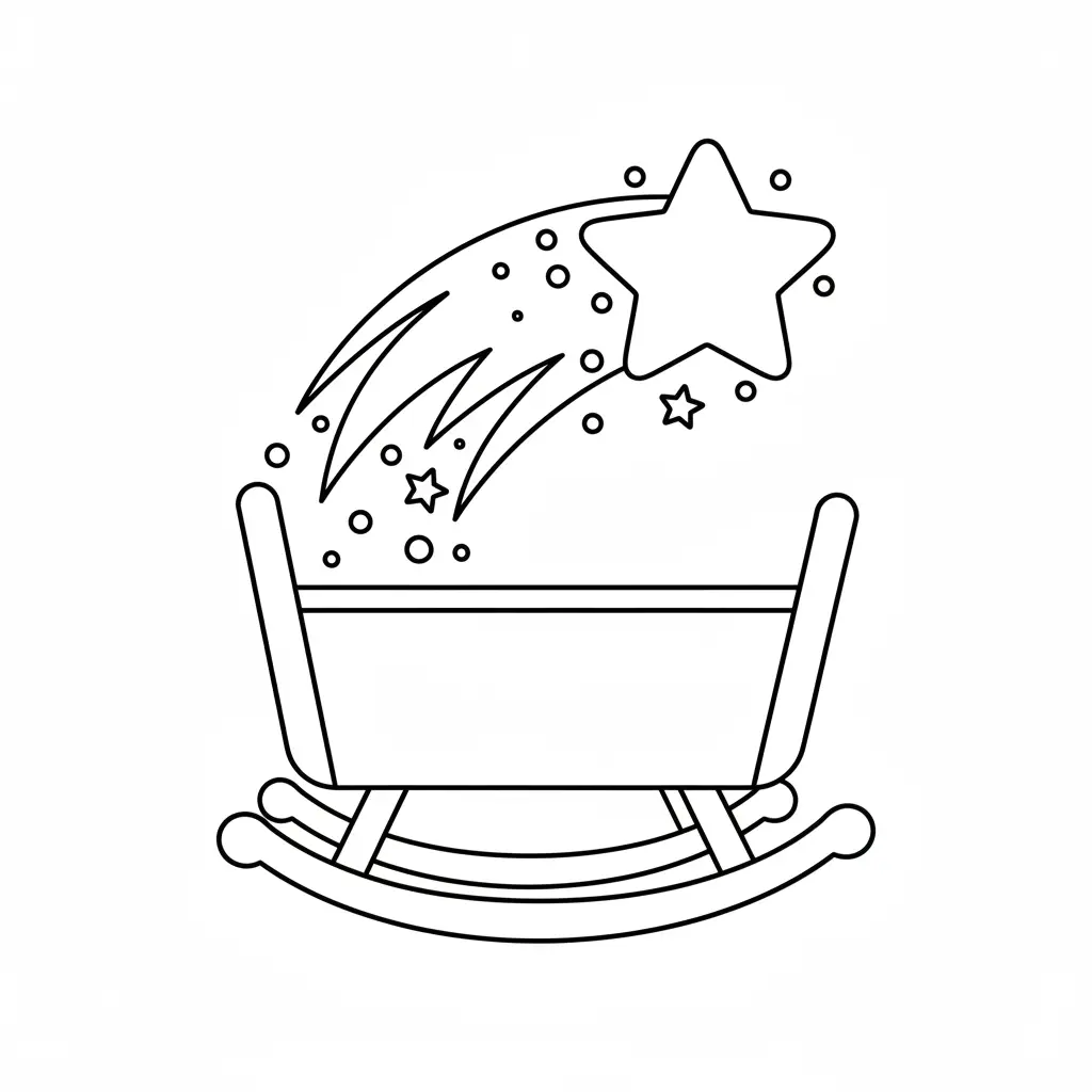 Estrella Fugaz para colorear en línea gratis