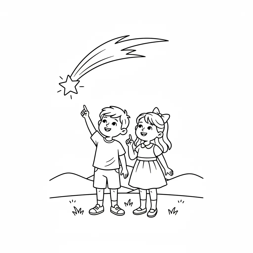 Estrella Fugaz para dibujar en línea