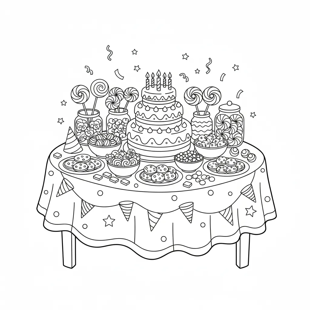 Feliz Cumpleaños 12 para colorear para imprimir a4