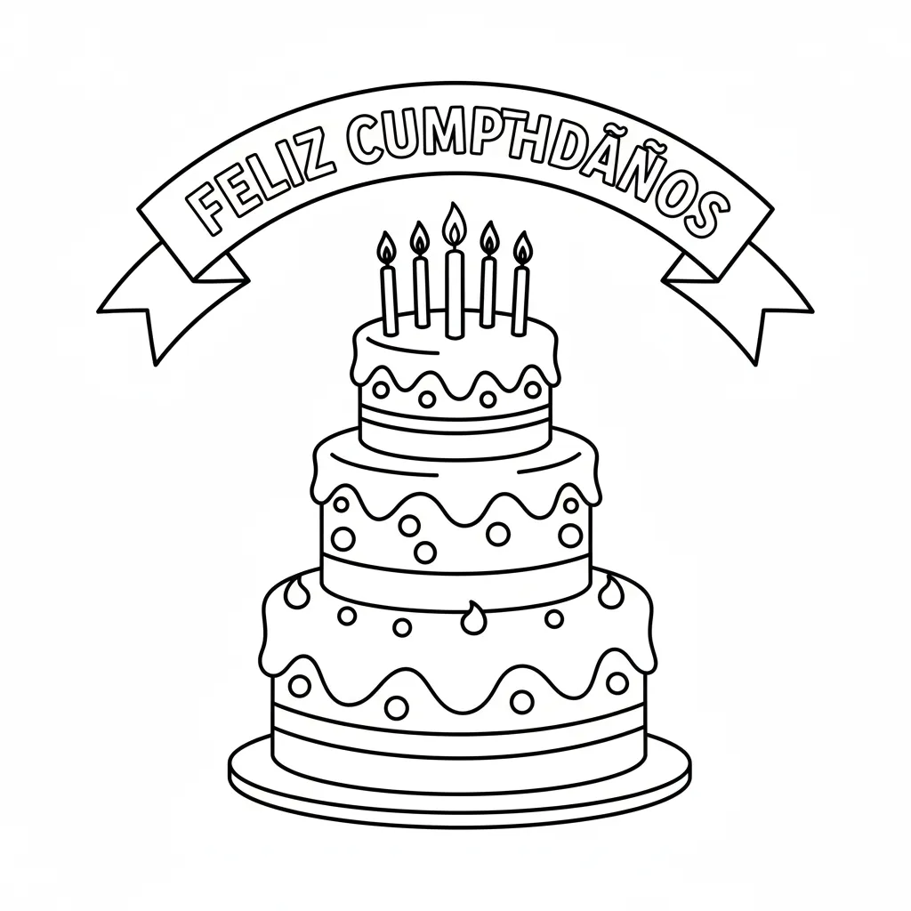 Feliz Cumpleaños 18 para colorear en línea gratis