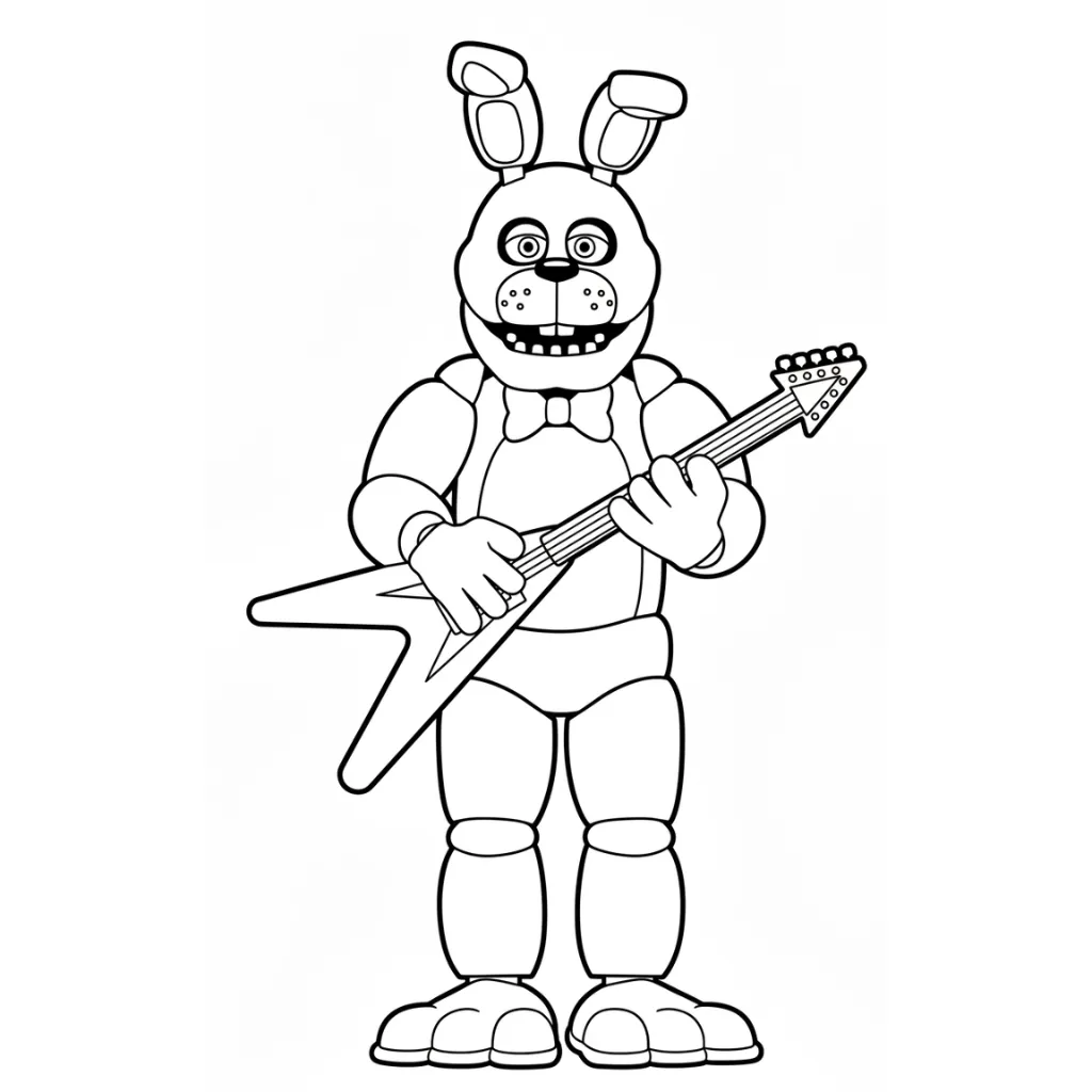 Five Nights at Freddy’s 13 para colorear para imprimir para niño de 4 años