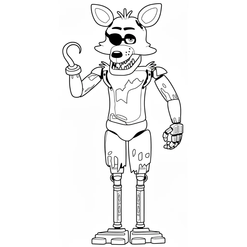 Five Nights at Freddy’s 16 para colorear gratis para imprimir