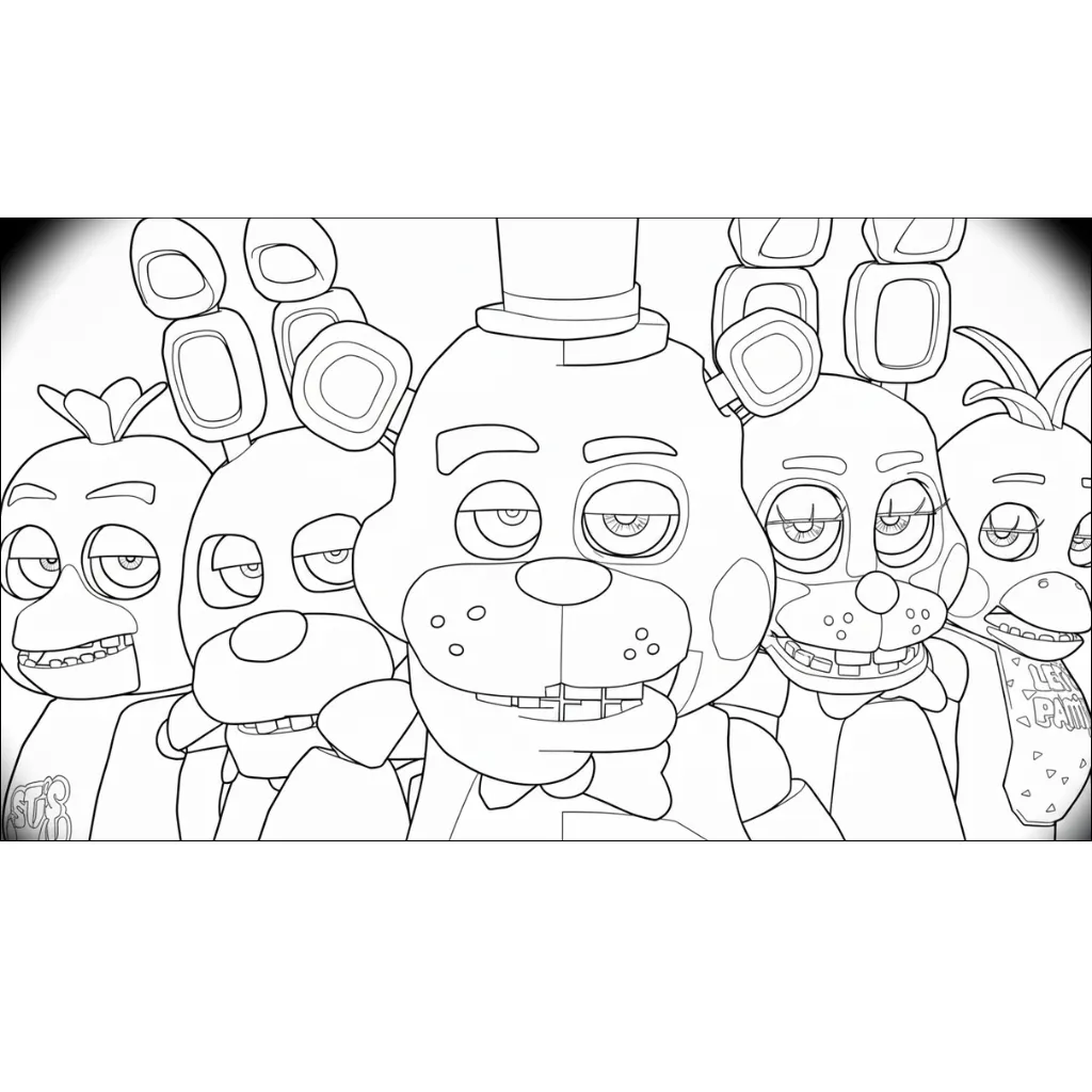 Five Nights at Freddy’s 17 para colorear para imprimir