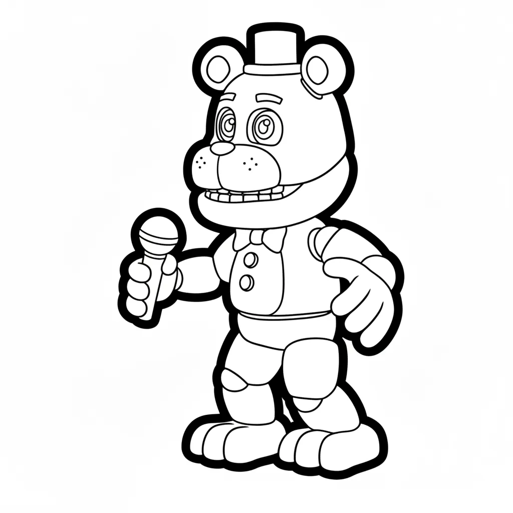 Five Nights at Freddy’s 18 para colorear para imprimir para niños