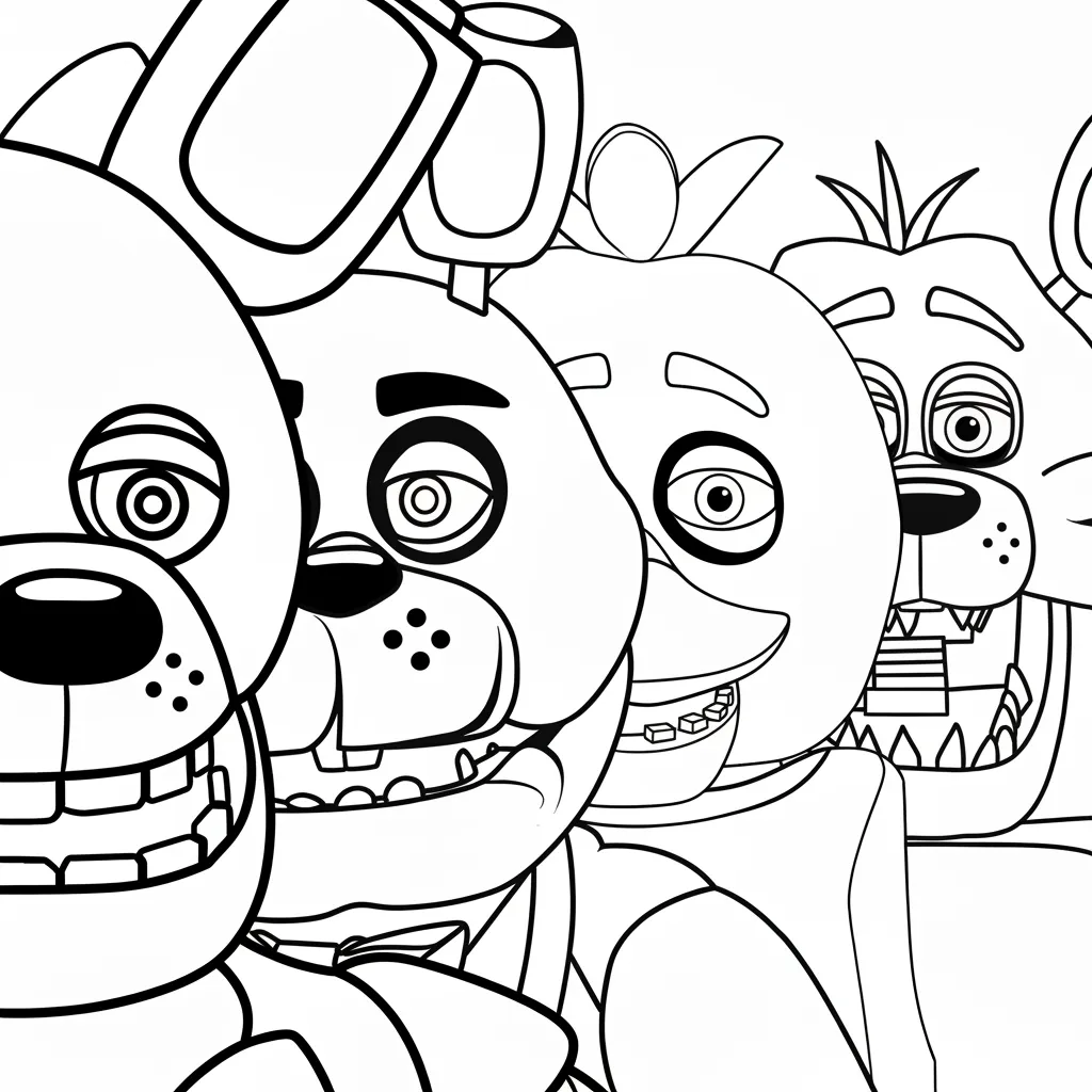 Five Nights at Freddy’s 19 para colorear gratis para imprimir