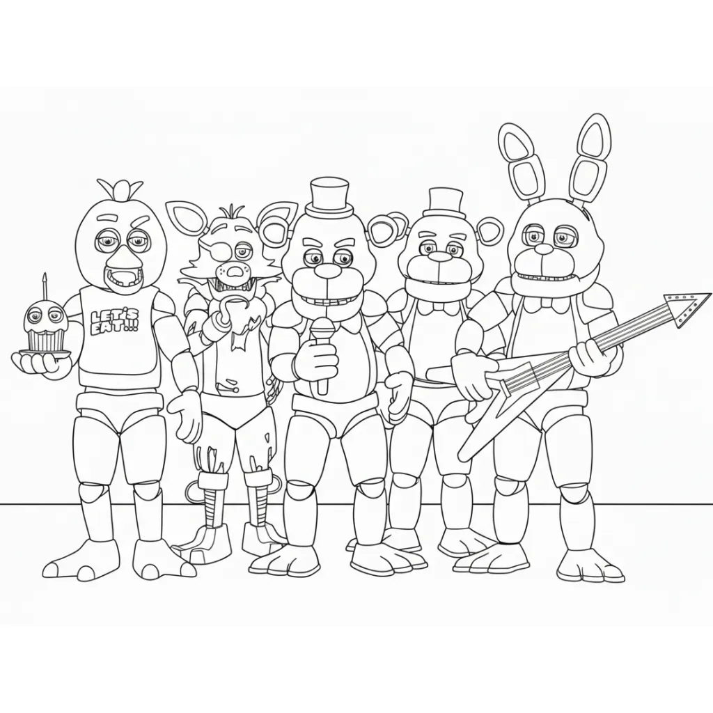 Five Nights at Freddy’s 2 para colorear y dibujos