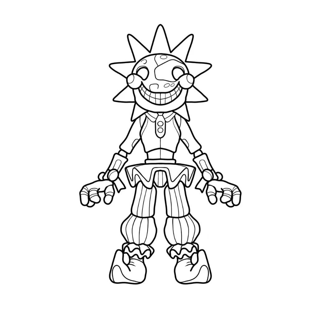 Five Nights at Freddy’s 21 para colorear y recortar