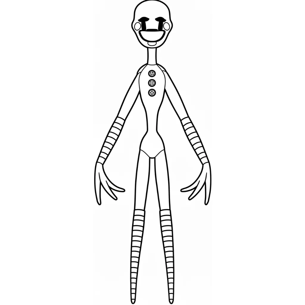 Five Nights at Freddy’s 9 para colorear y recortar