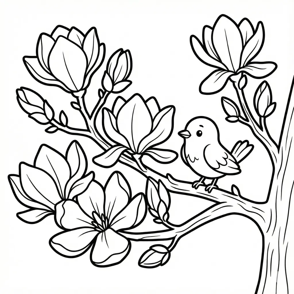 Flores 7 para colorear para niño