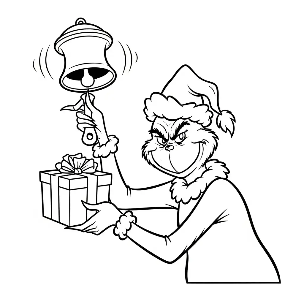 imagen para colorear Grinch niño