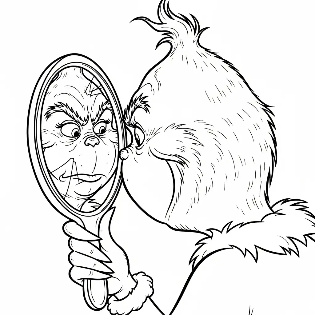 Grinch para colorear para imprimir para niño de 12 años