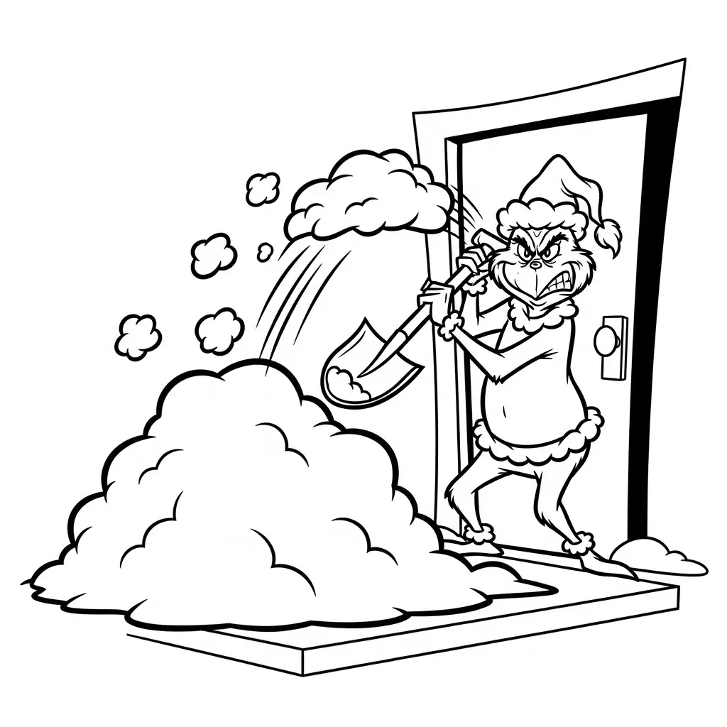 Grinch para colorear para descargar
