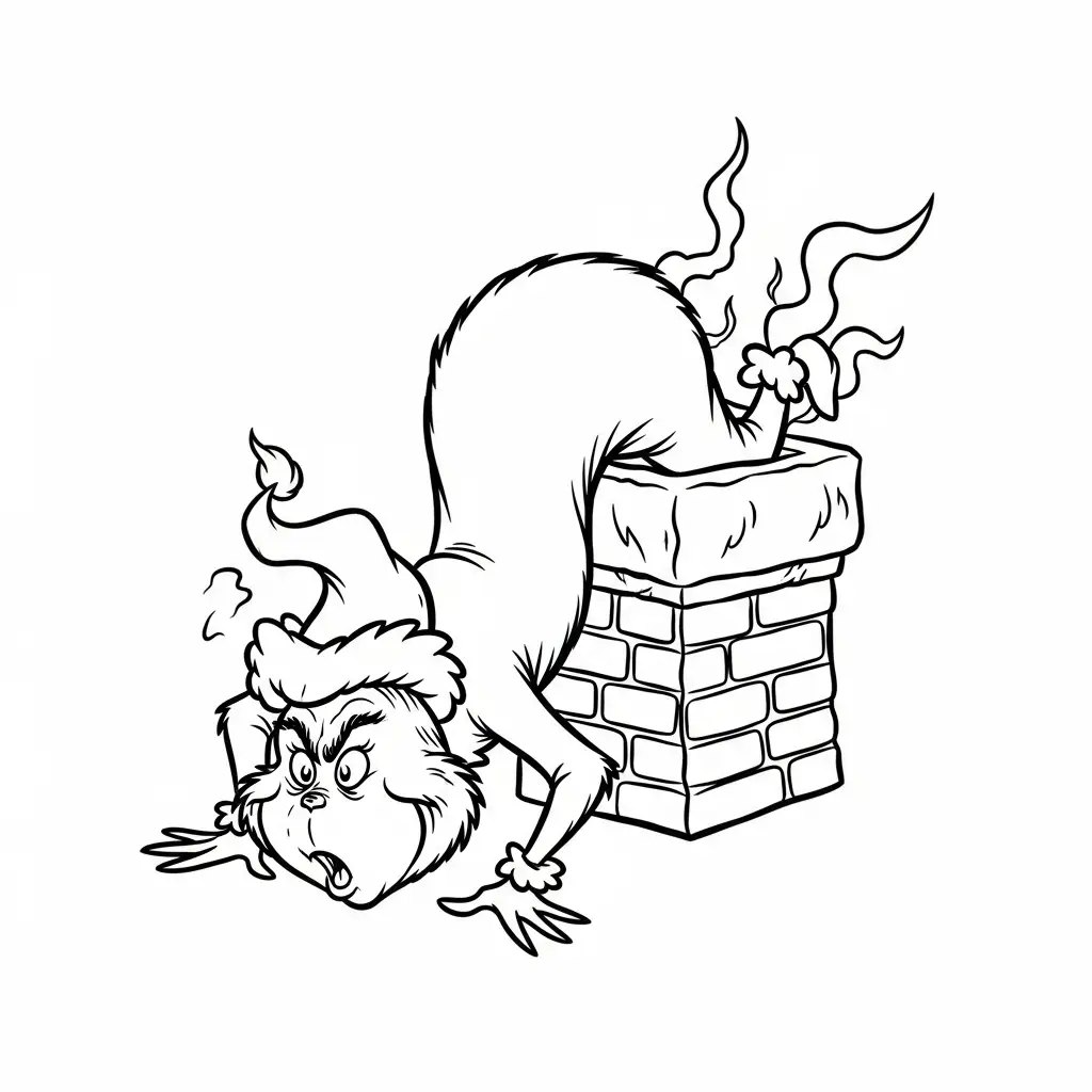 Grinch para colorear y dibujos