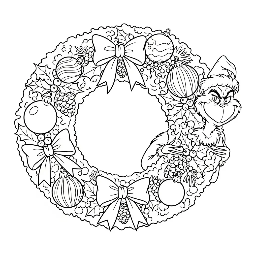 Grinch para colorear en línea