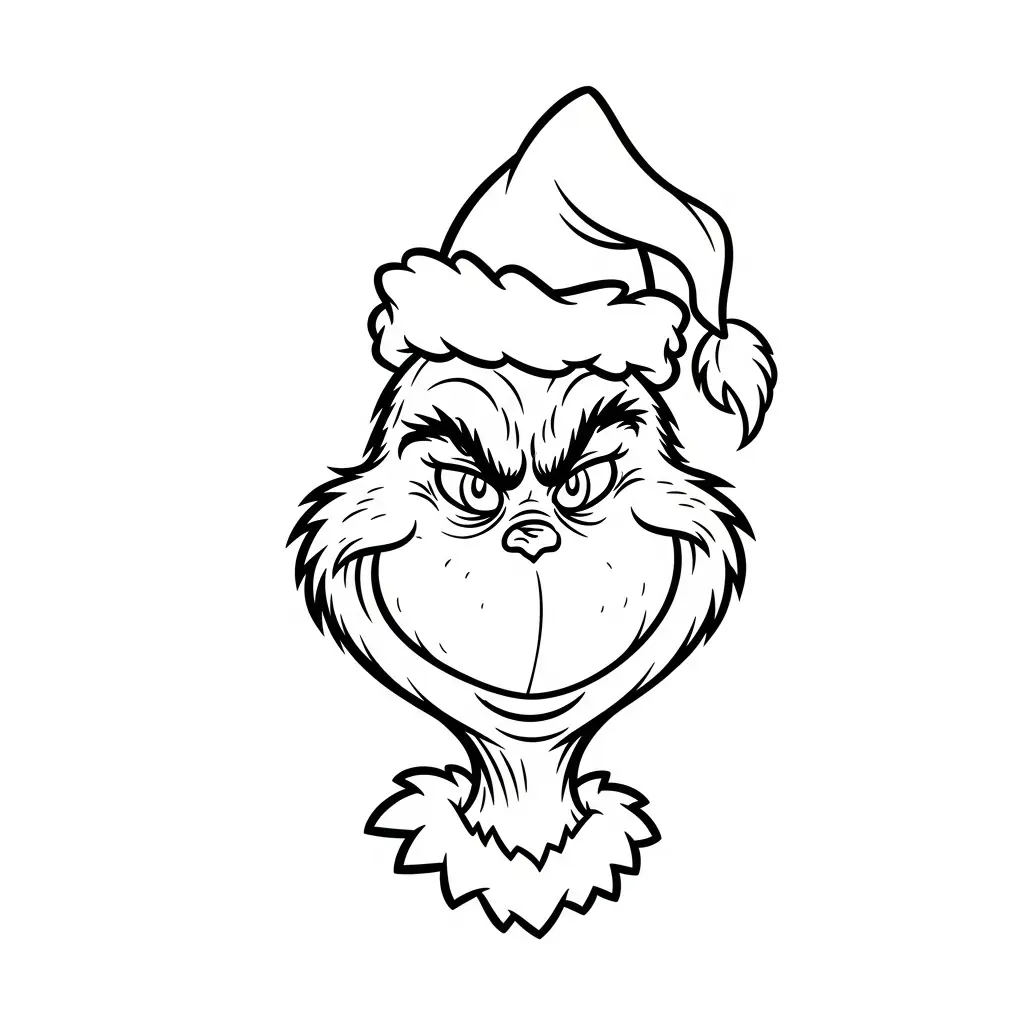 Grinch para colorear gratis para imprimir 2