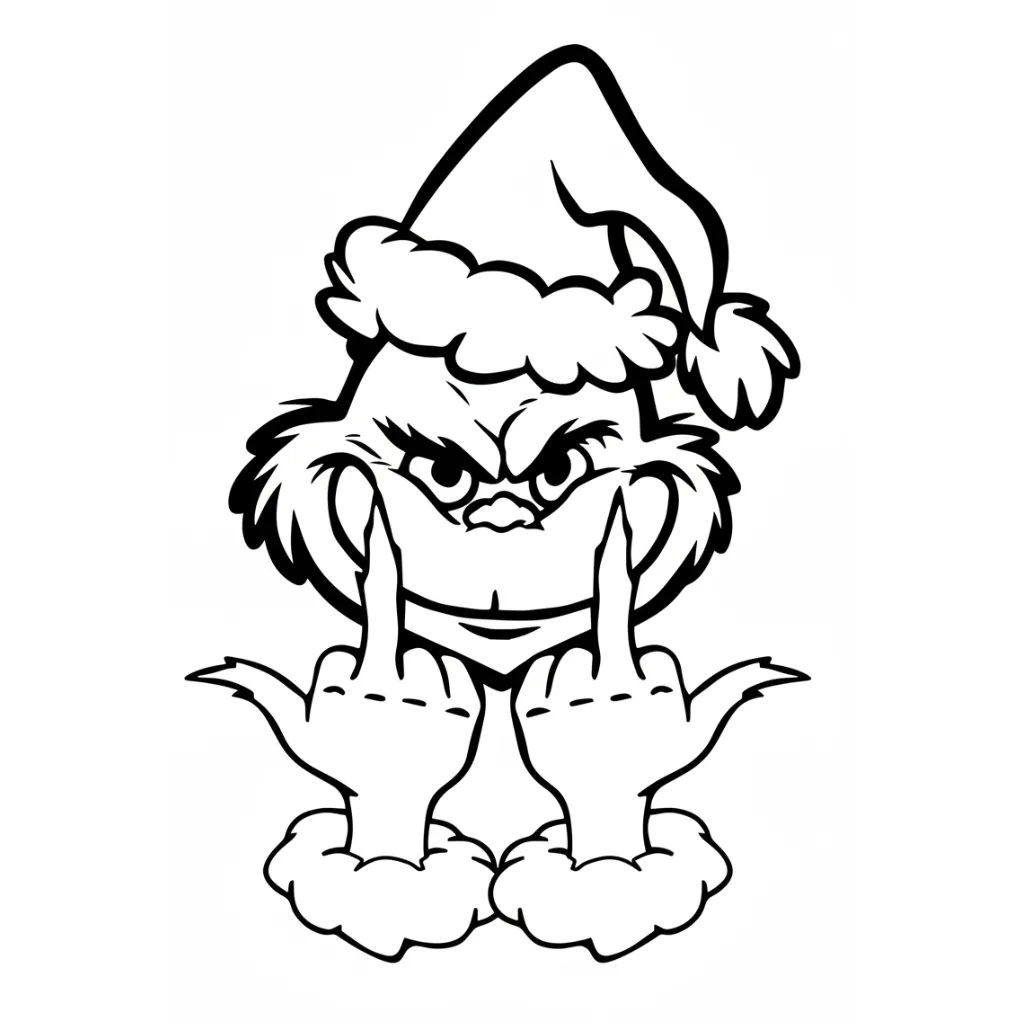 Grinch de Navidad 2 para colorear en línea
