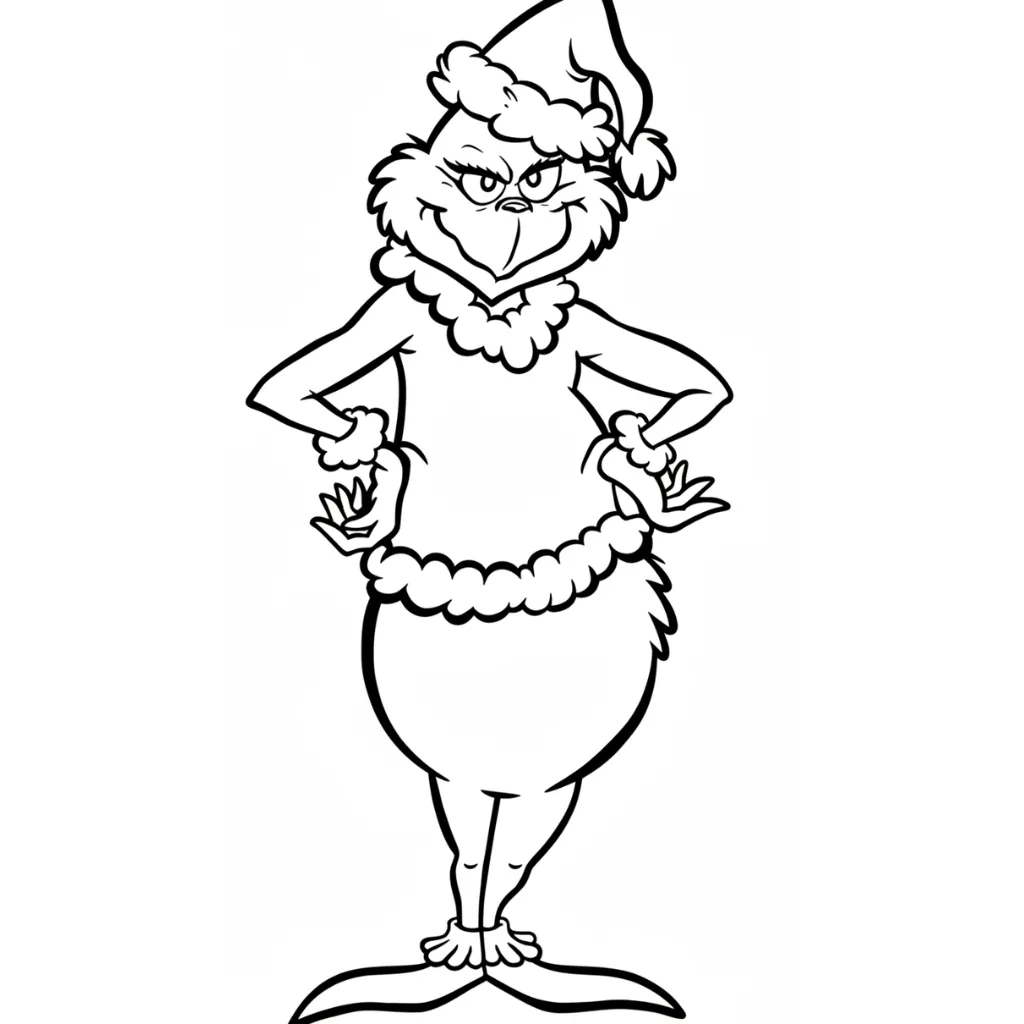 Grinch de Navidad 23 para colorear en línea