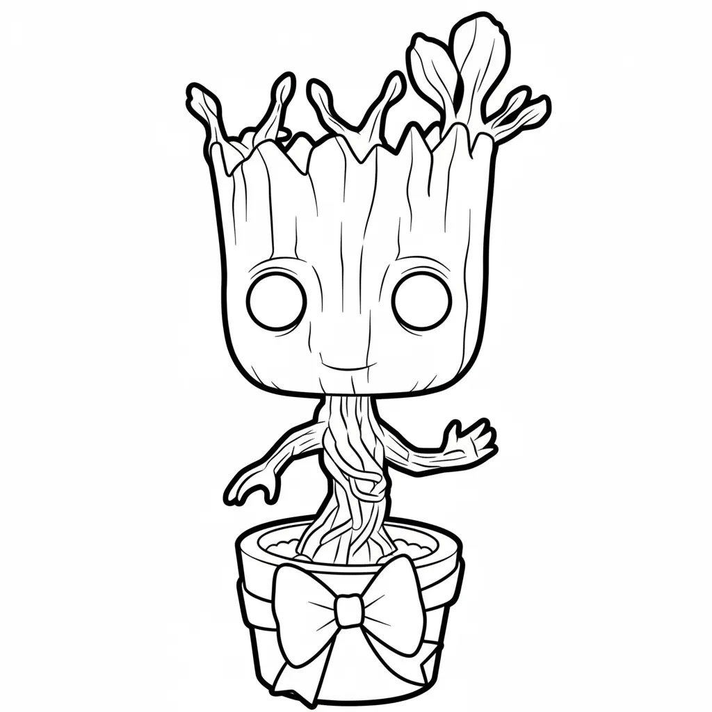 Groot de Navidad 16 para colorear para niño de 8 años