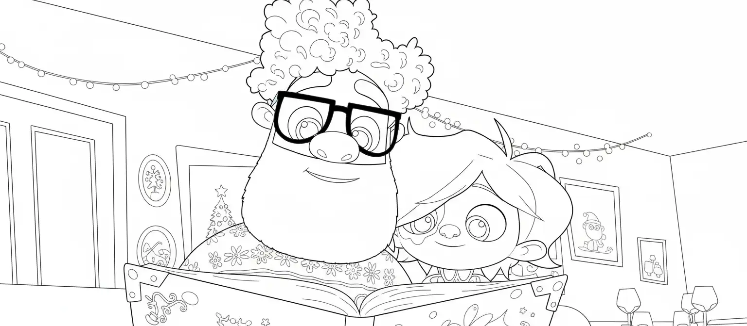 Hanna Y Las Navidades Olvidadas para colorear para imprimir gratis 3