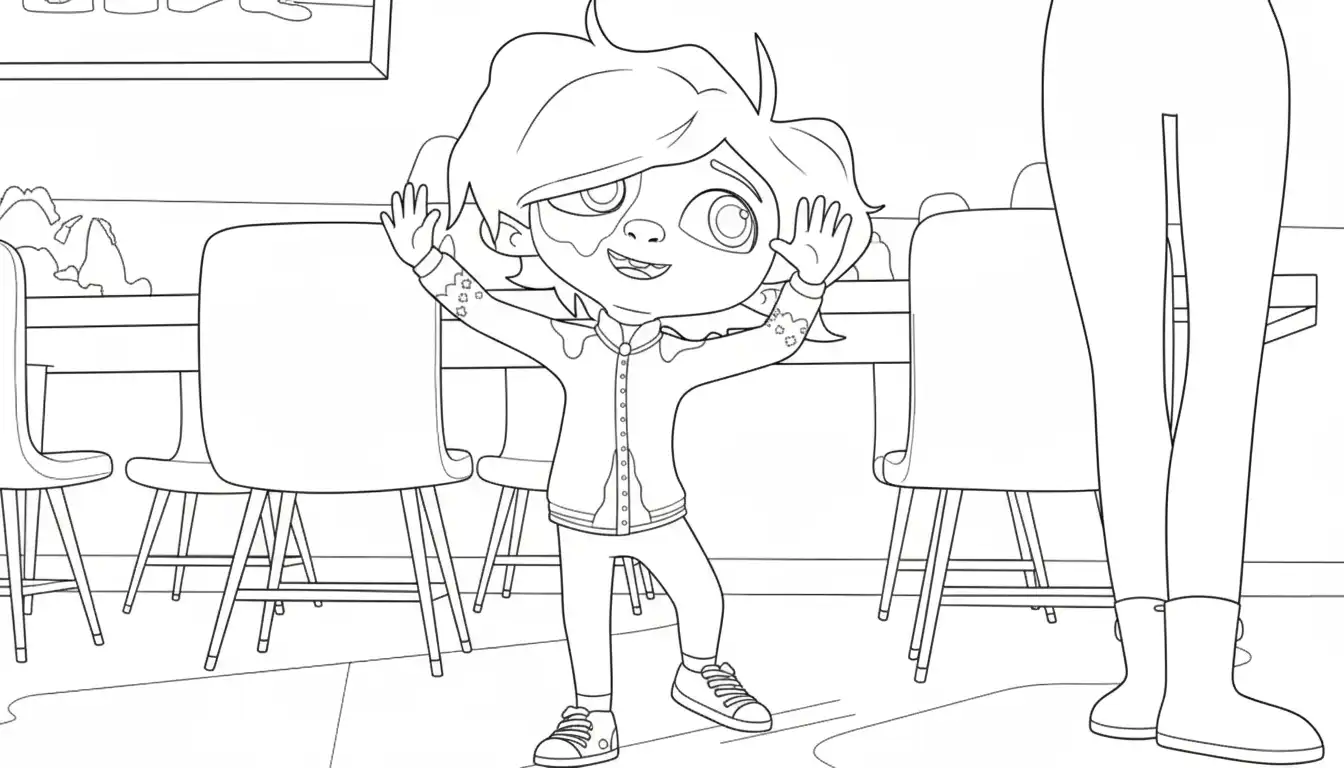 Hanna Y Las Navidades Olvidadas para colorear gratis para imprimir