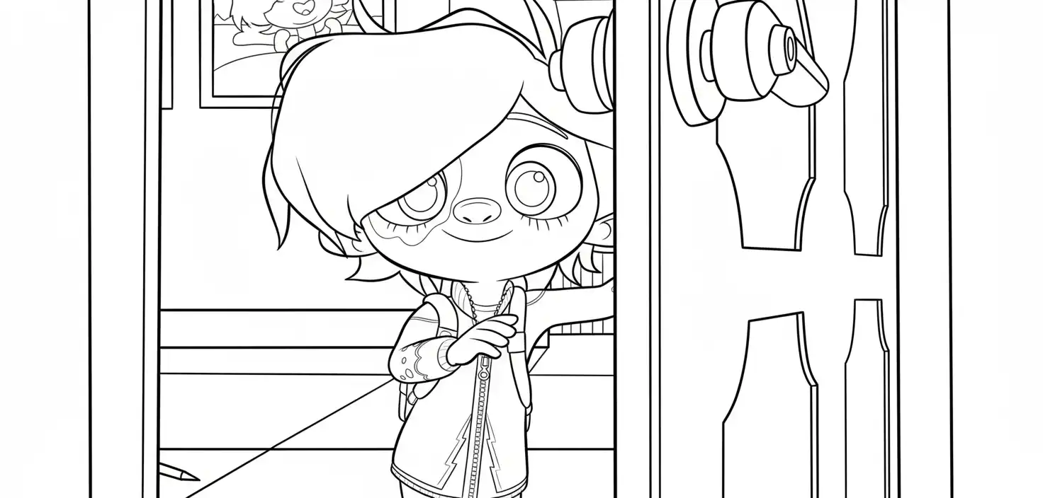 Hanna Y Las Navidades Olvidadas para colorear para imprimir para niño de 4 años