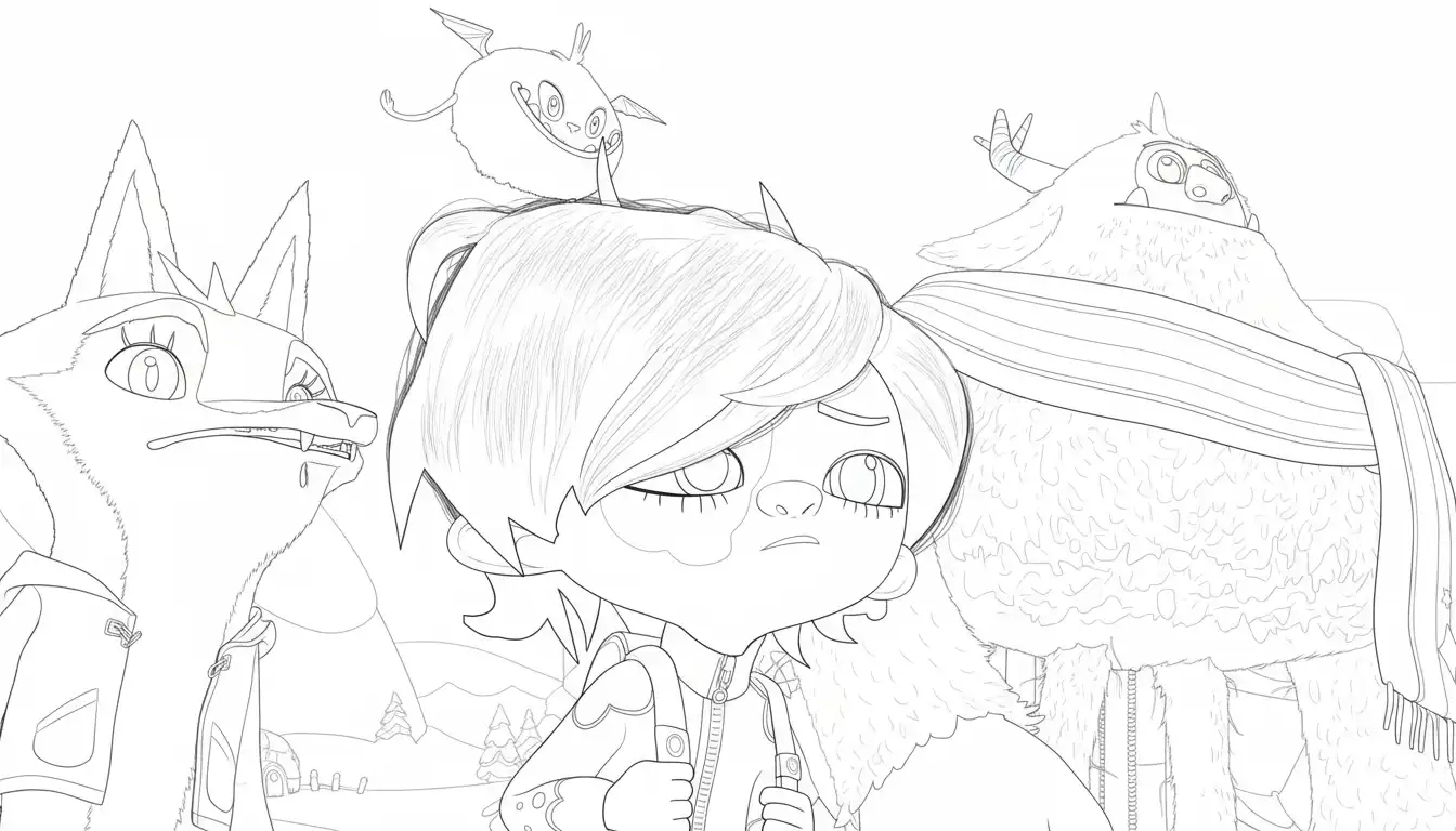 Hanna Y Las Navidades Olvidadas para colorear en línea para niño