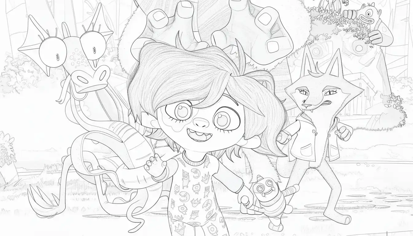 Hanna Y Las Navidades Olvidadas para colorear para imprimir gratis