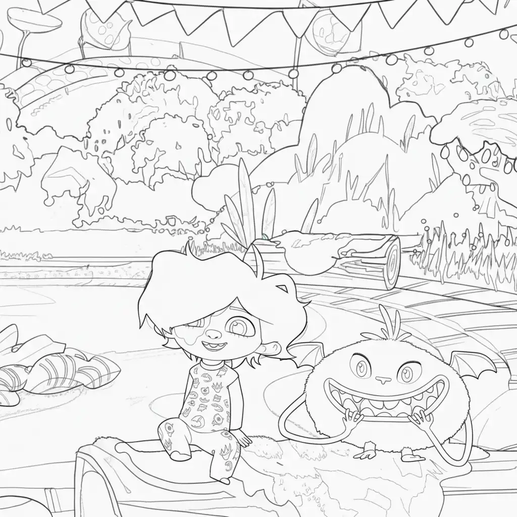 Hanna Y Las Navidades Olvidadas para colorear para imprimir para niño de 10 años