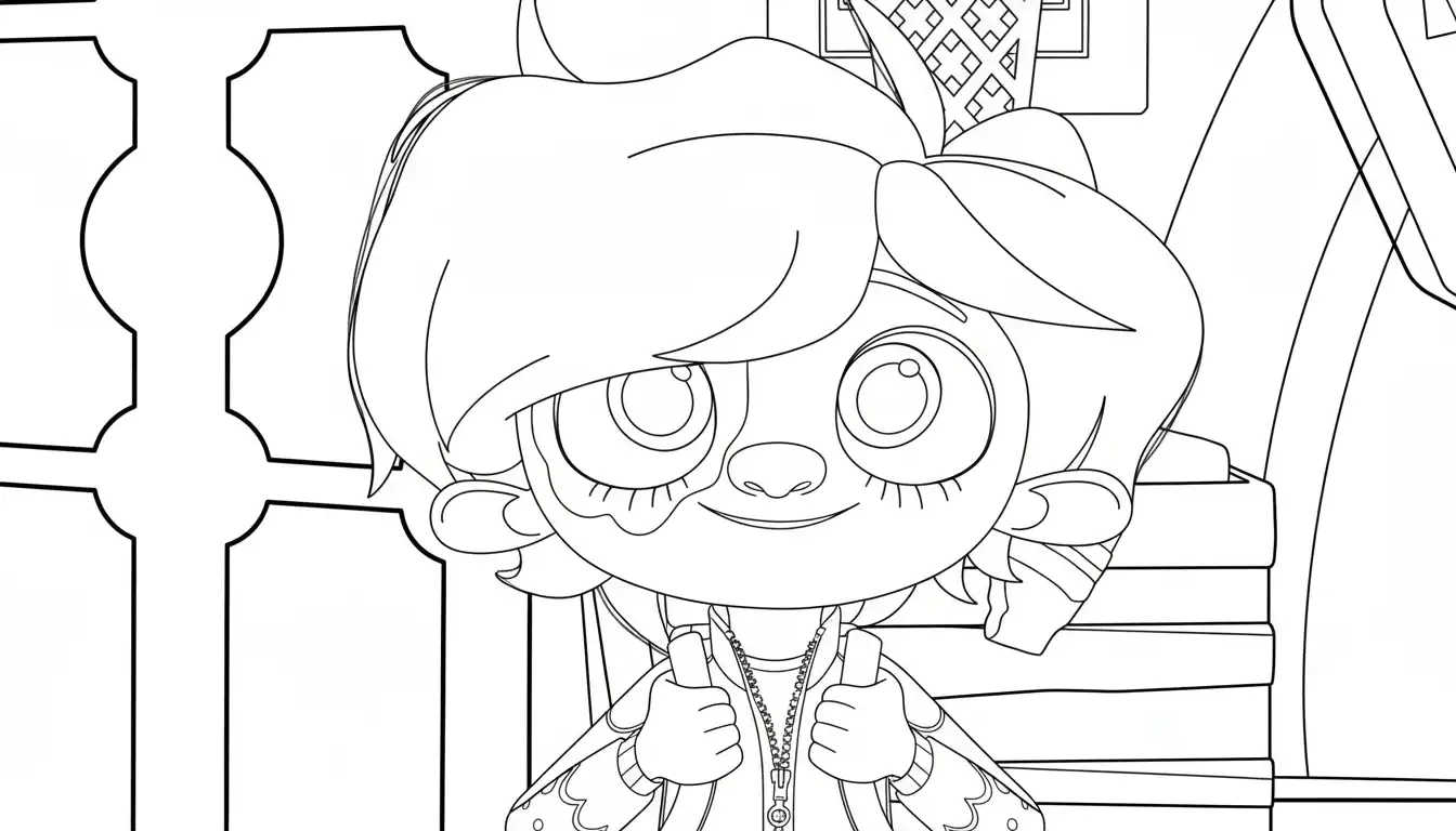 Hanna Y Las Navidades Olvidadas para colorear gratis en línea