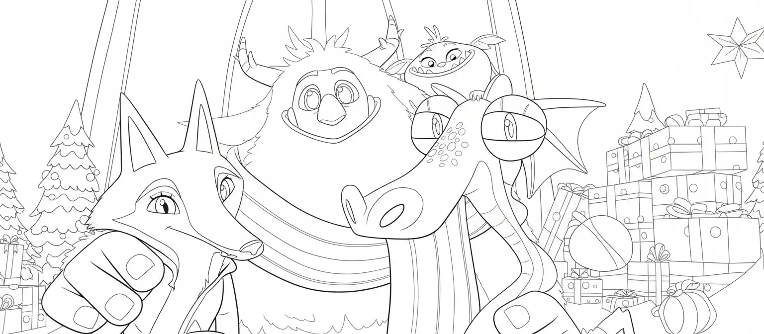 Hanna Y Las Navidades Olvidadas para colorear para imprimir gratis 2