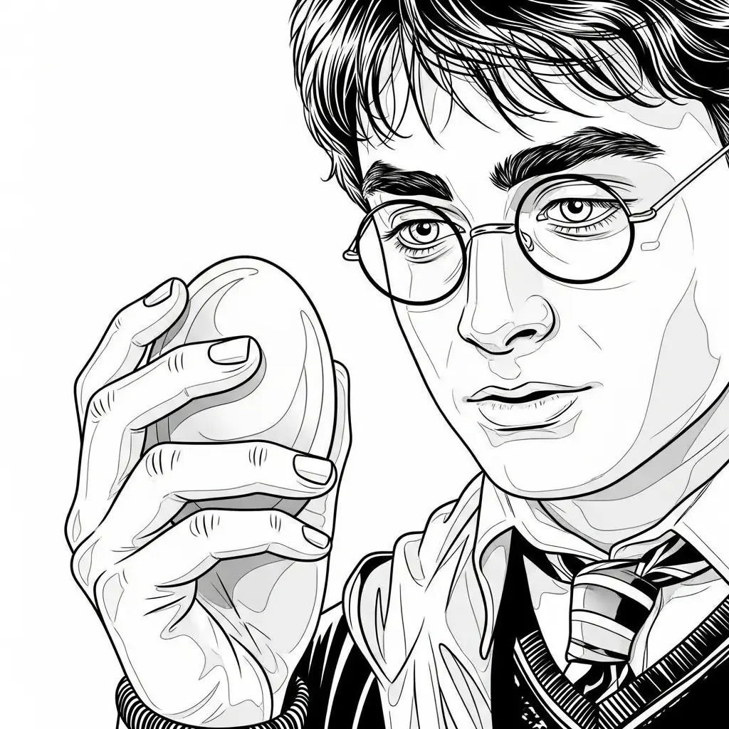 Harry Potter para colorear para niño de 8 años
