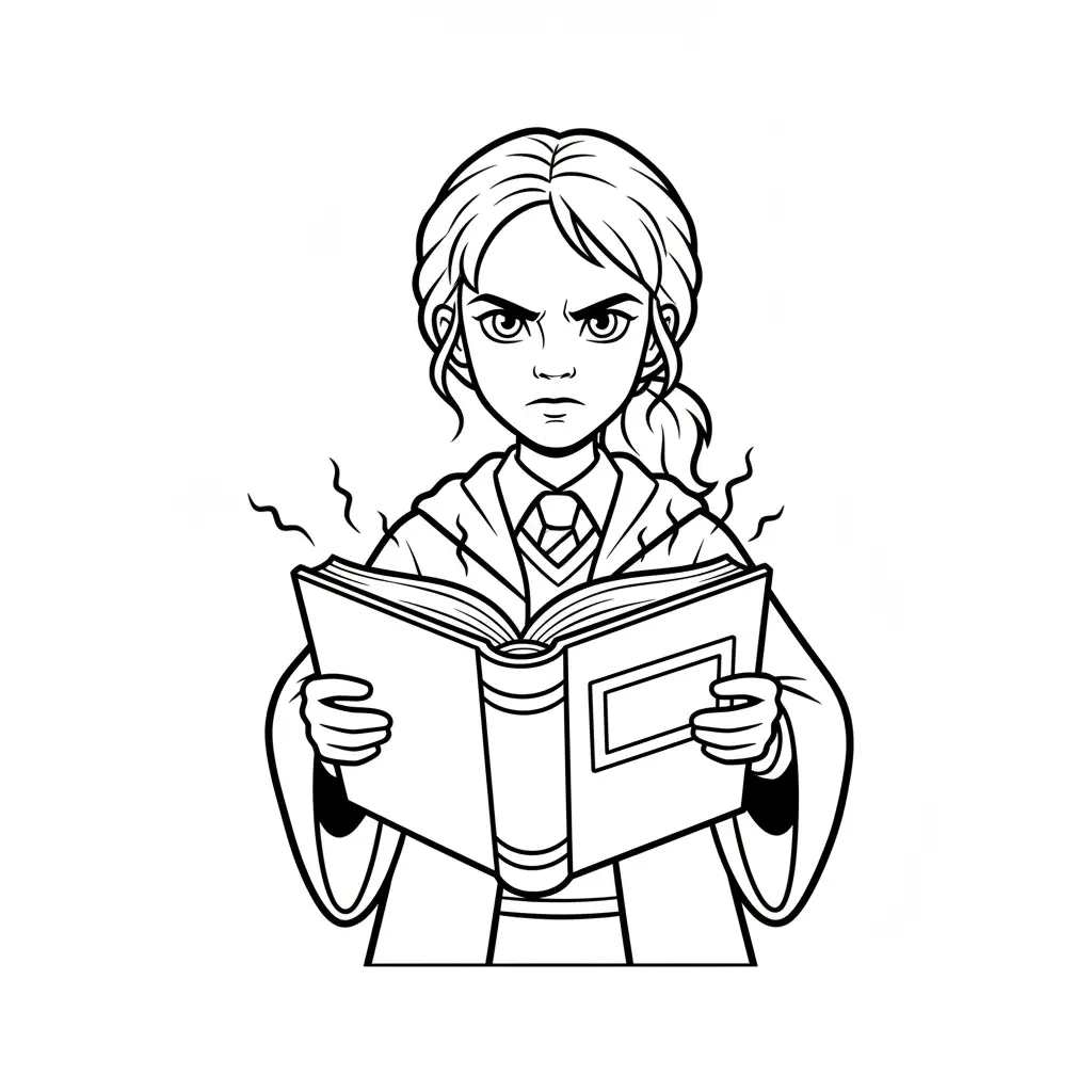 Harry Potter de niño para colorear para imprimir 1
