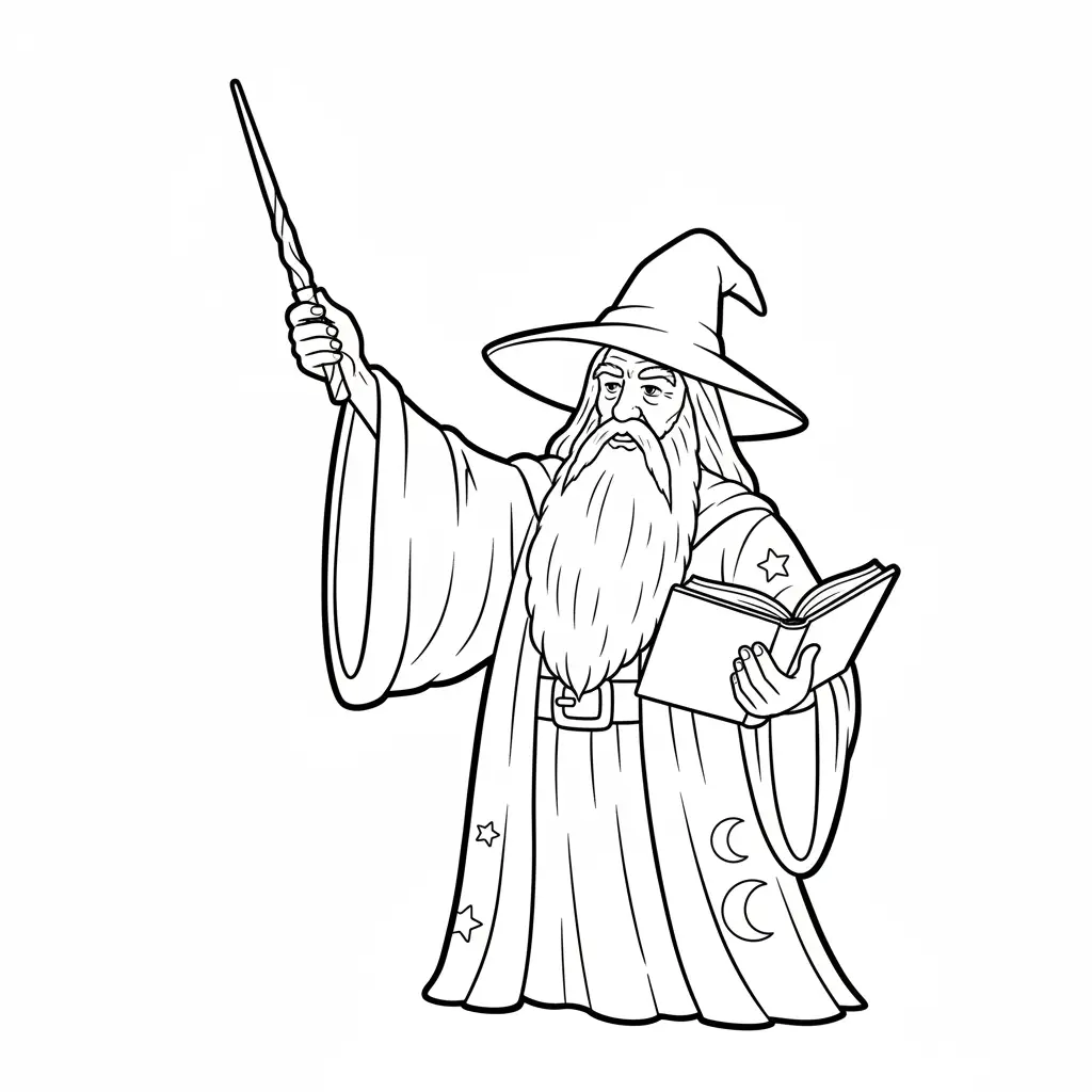 Harry Potter para colorear para niño para imprimir gratis