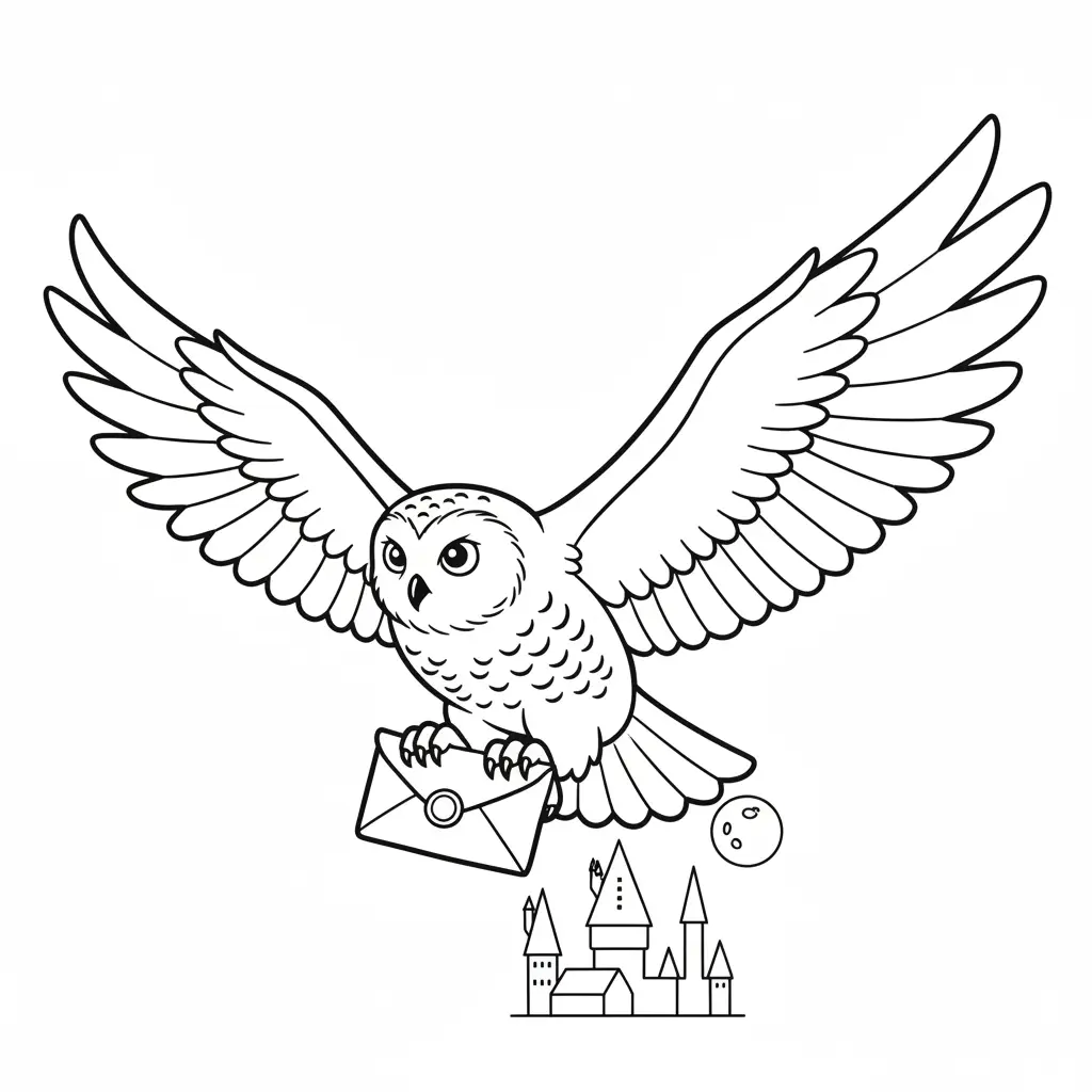 Harry Potter para colorear para imprimir para niño de 12 años