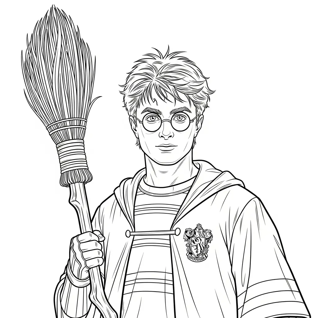 para imprimir Harry Potter para colorear gratis