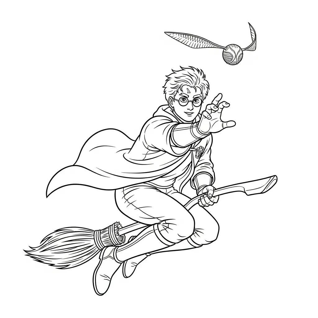 Harry Potter para colorear de para niños 1