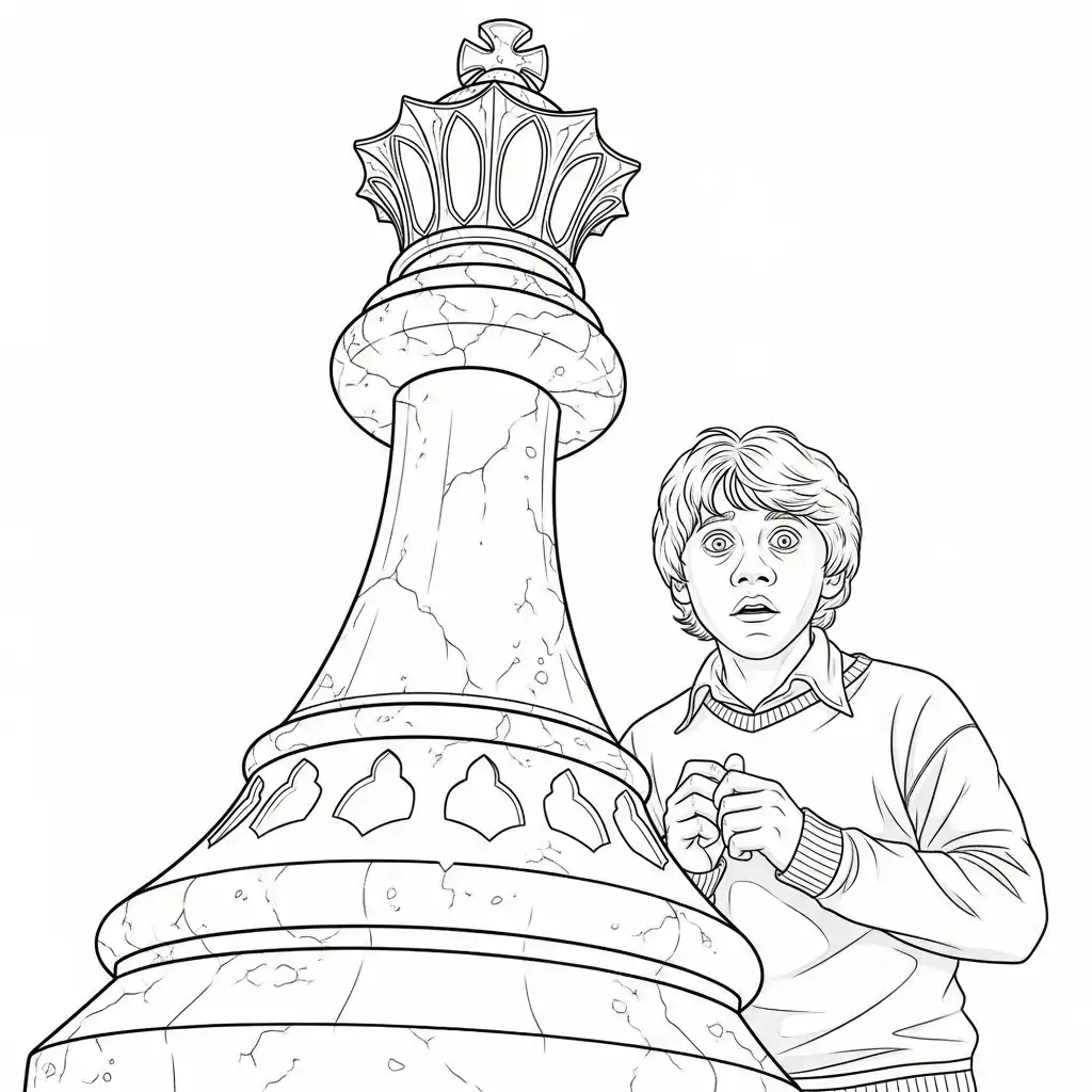 Harry Potter para colorear para niño de 2 años